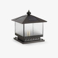 Liora Solar Pagoda Exterior Light, Outdoor Wall Light, Aluminum, L 25cm x W 25cm x H 31cm