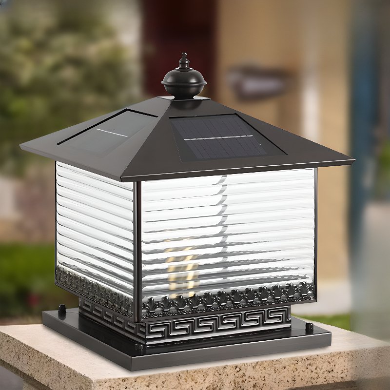 Liora Solar Pagoda Exterior Light, Outdoor Wall Light, detail 4