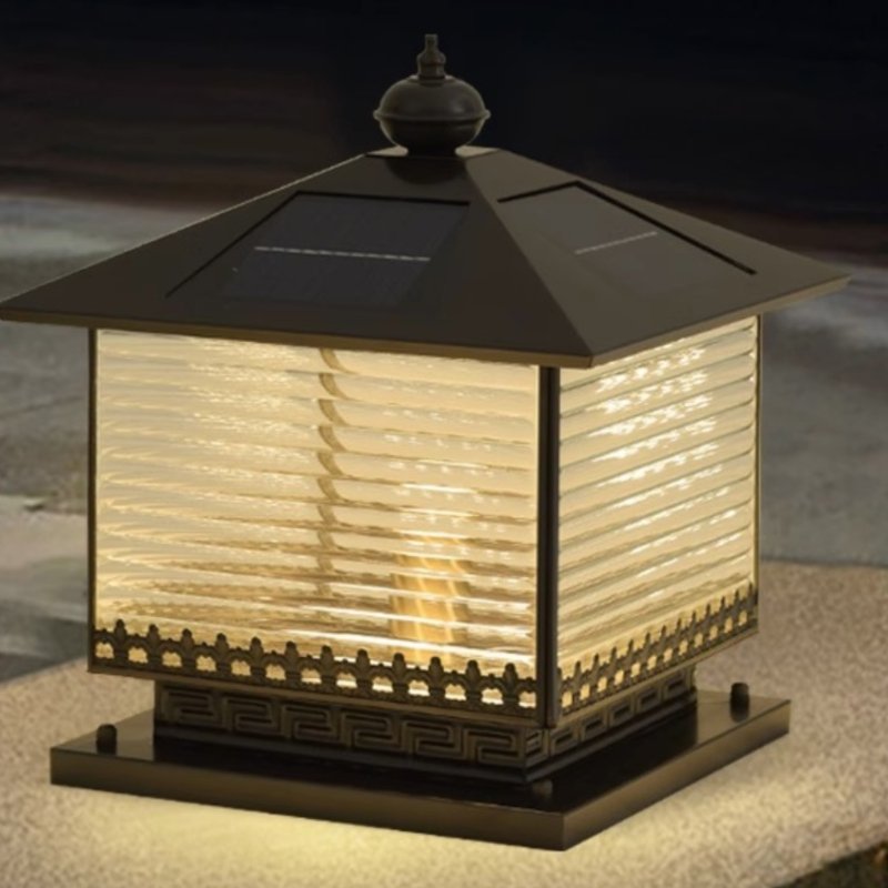 Liora Solar Pagoda Exterior Light, Outdoor Wall Light, detail 5
