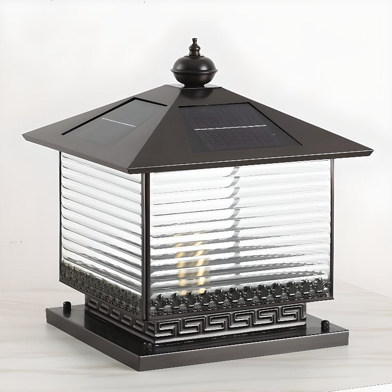 Liora Solar Pagoda Exterior Light, Outdoor Wall Light, detail 6