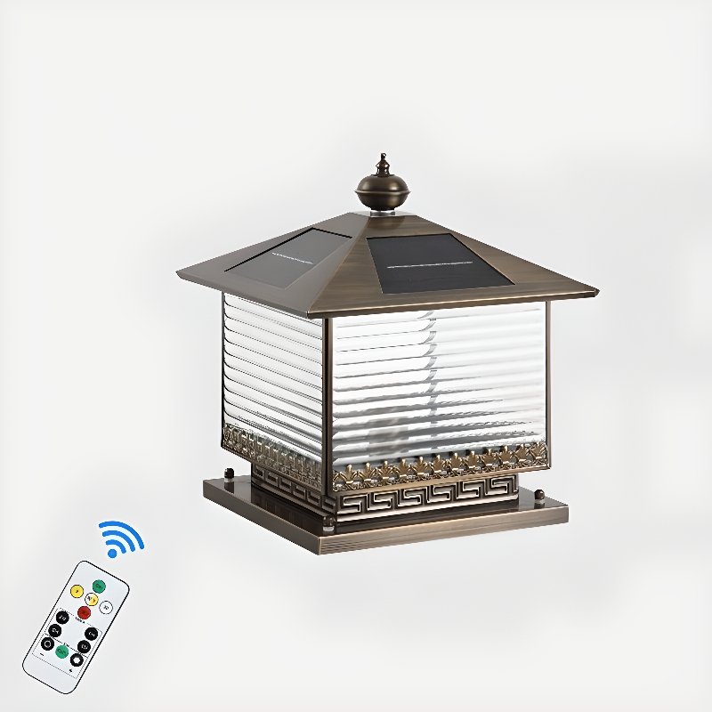 Liora Solar Pagoda Exterior Light, Outdoor Wall Light, detail 10
