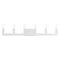 Solna 43 Inch 6 Light Bath Vanity Fixture, Bathroom Vanity Light, Height: 5.63 Inches