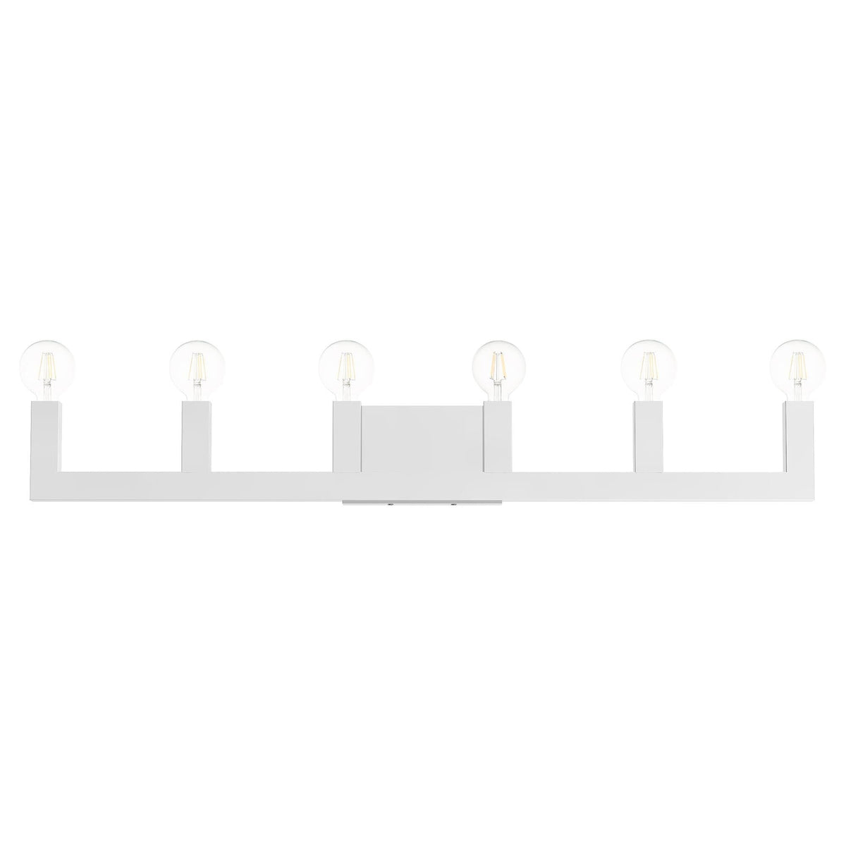 Solna 43 Inch 6 Light Bath Vanity Fixture, Bathroom Vanity Light, Height: 5.63 Inches