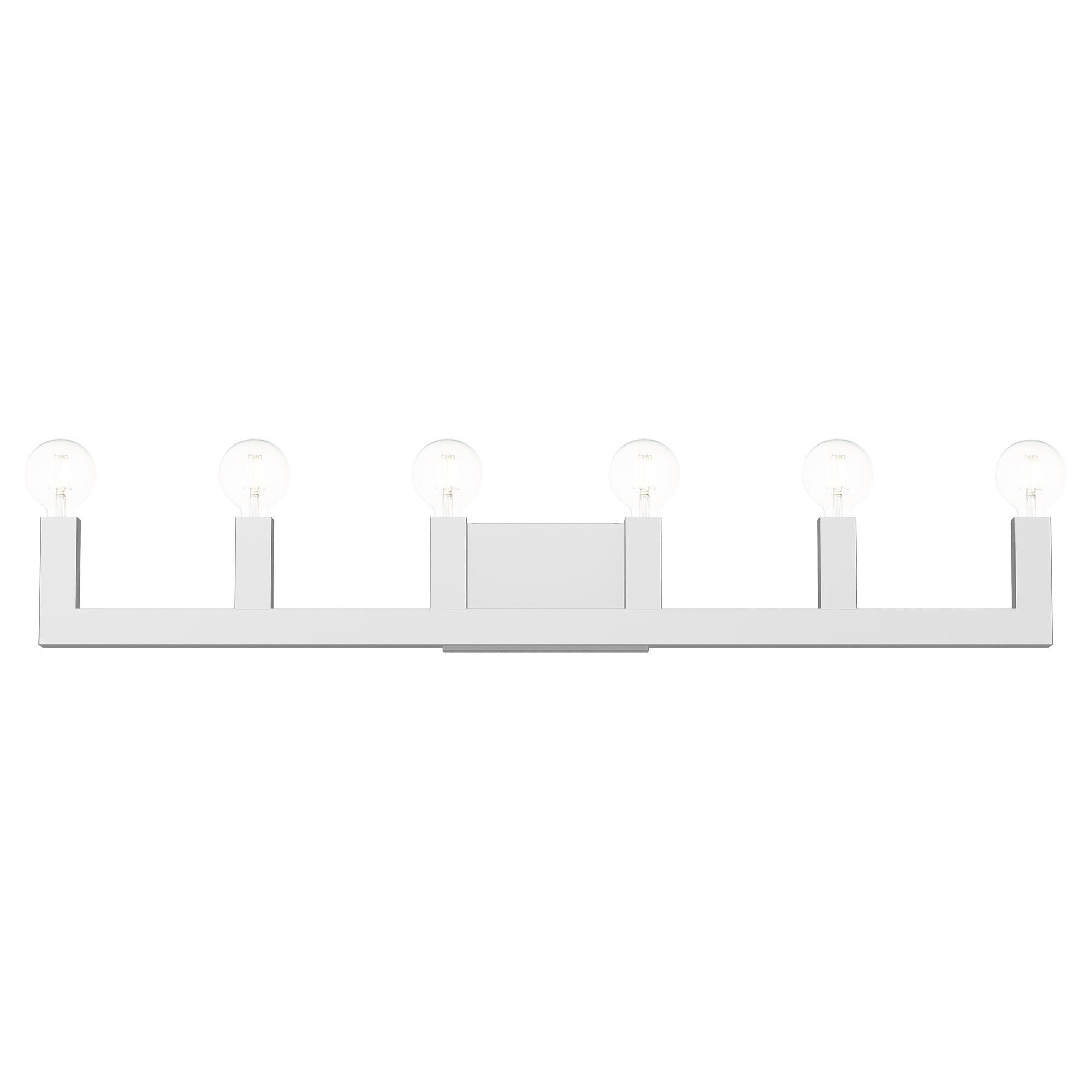 Solna 43 Inch 6 Light Bath Vanity Fixture, Bathroom Vanity Light, detail 17
