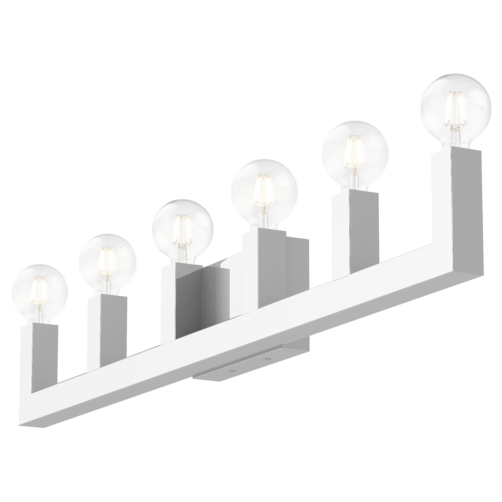 Solna 43 Inch 6 Light Bath Vanity Fixture, Bathroom Vanity Light, detail 19