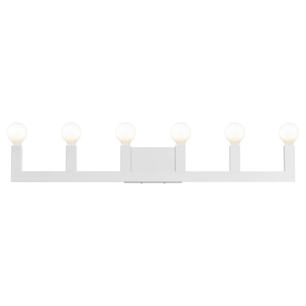 Solna 43 Inch 6 Light Bath Vanity Fixture, Bathroom Vanity Light, detail 20