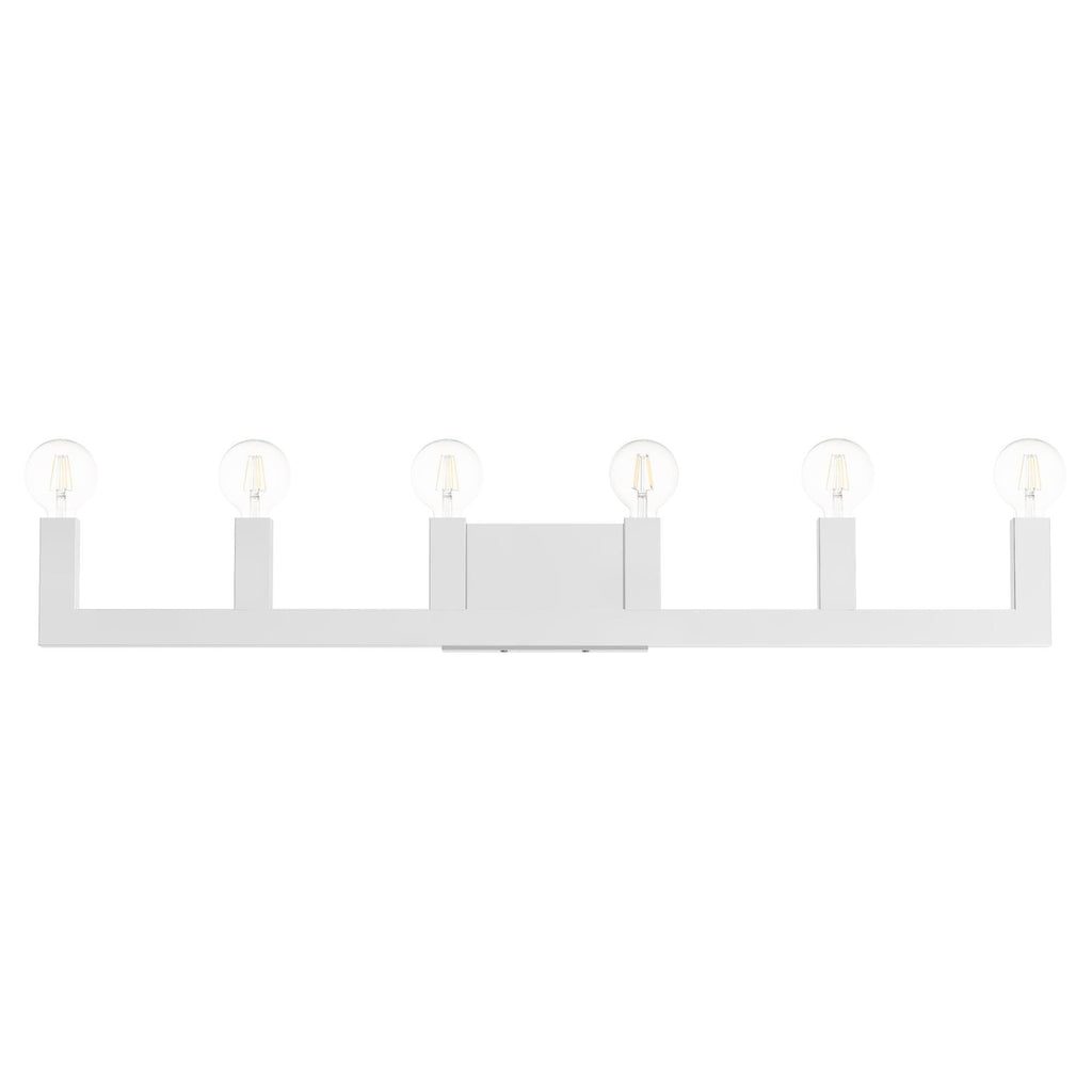 Solna 43 Inch 6 Light Bath Vanity Fixture, Bathroom Vanity Light, detail 22