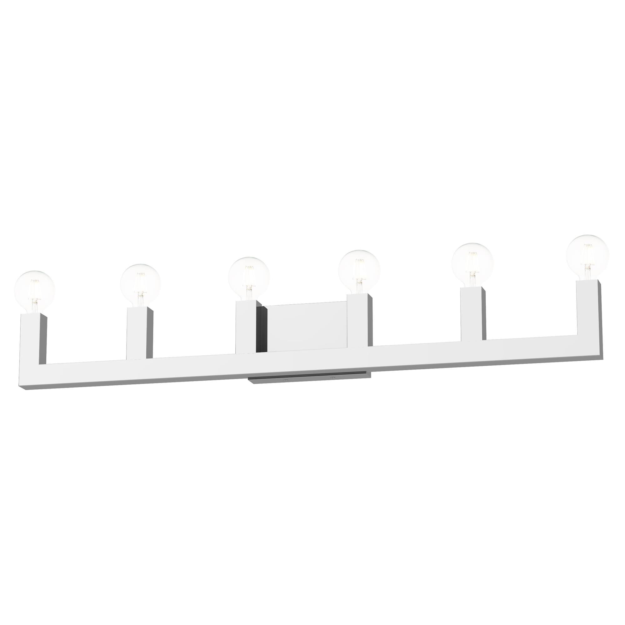 Solna 43 Inch 6 Light Bath Vanity Fixture, Bathroom Vanity Light, detail 24