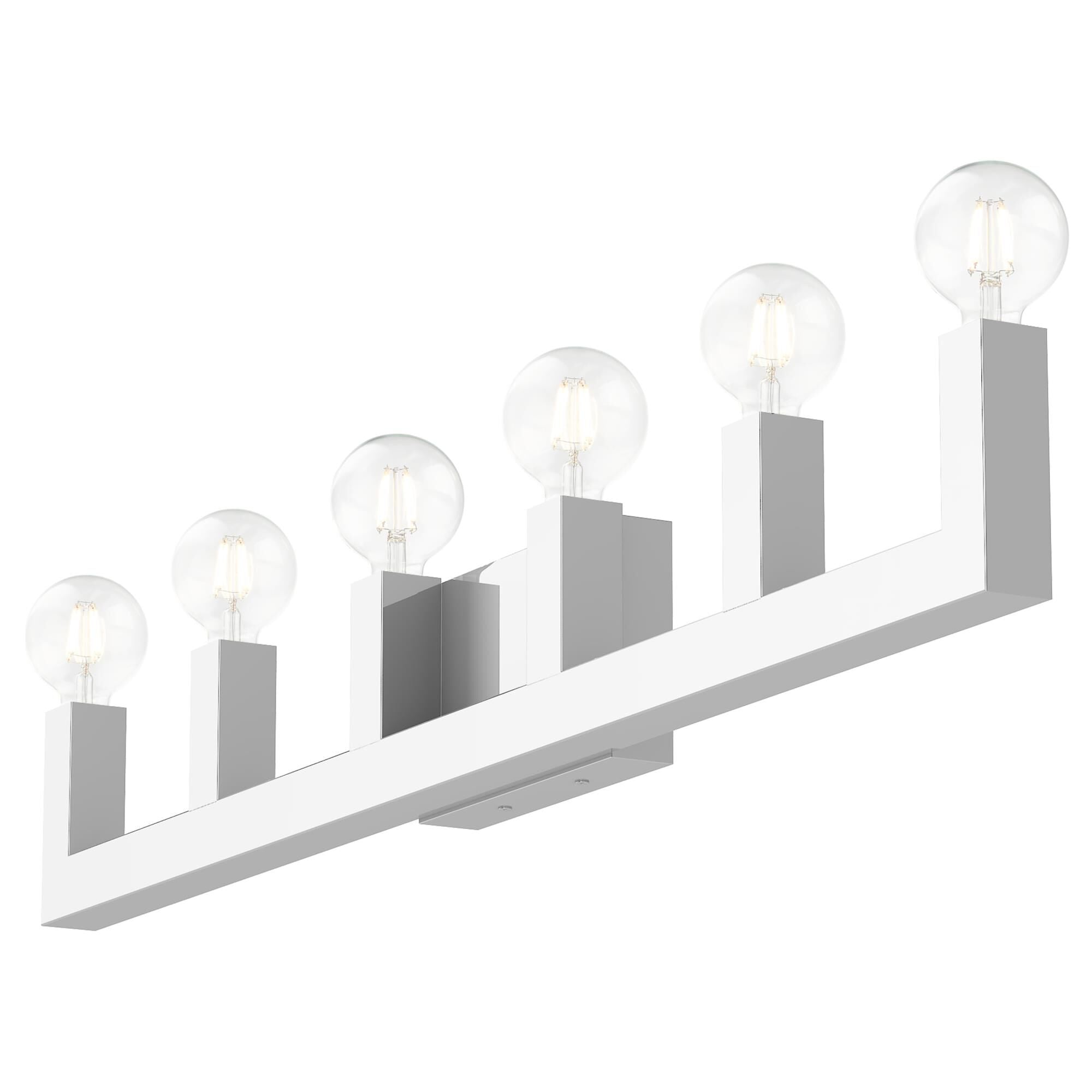 Solna 43 Inch 6 Light Bath Vanity Fixture, Bathroom Vanity Light, detail 25