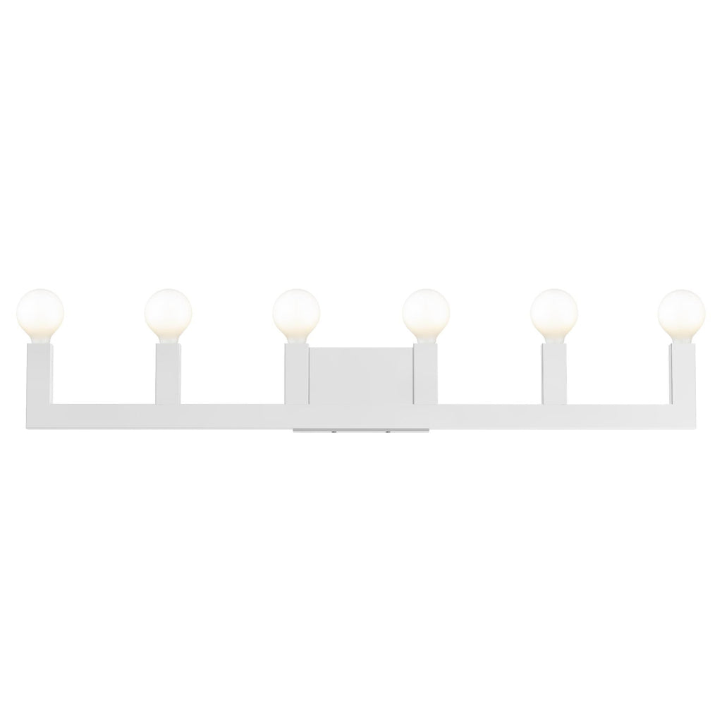 Solna 43 Inch 6 Light Bath Vanity Fixture, Bathroom Vanity Light, detail 26