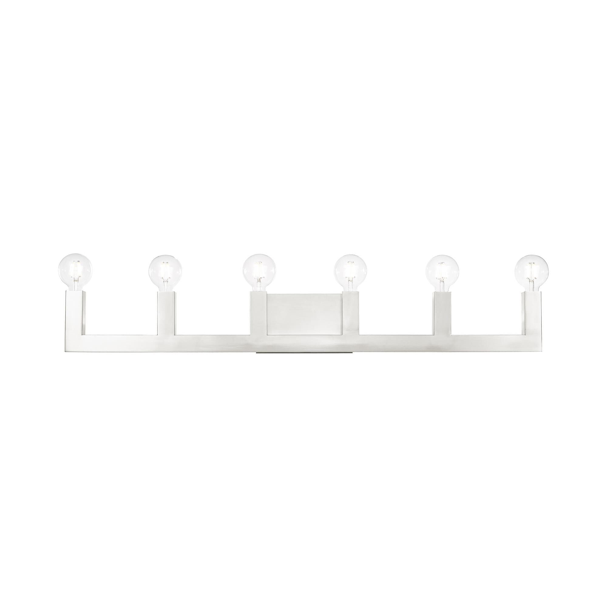 Solna 43 Inch 6 Light Bath Vanity Fixture, Bathroom Vanity Light, detail 2