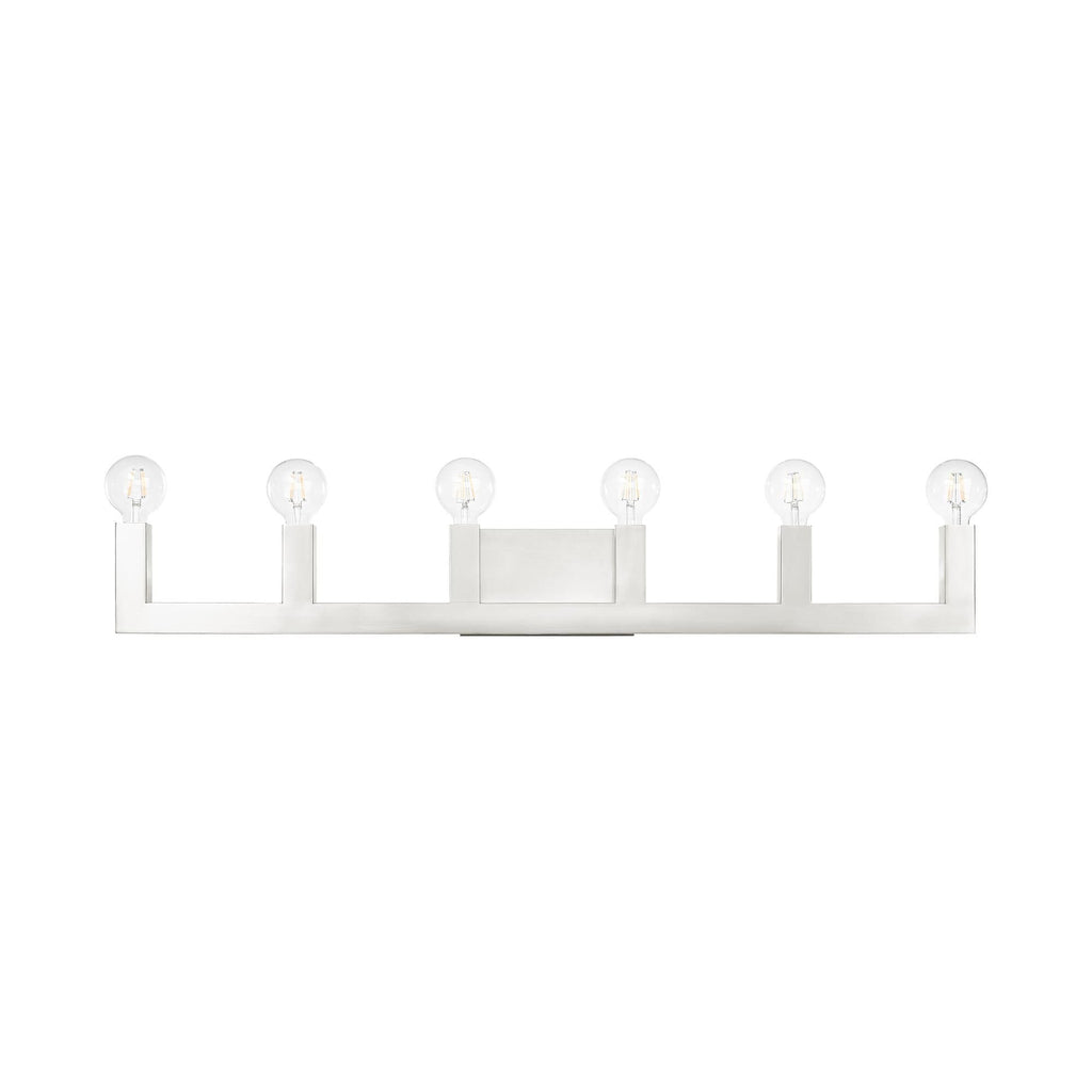 Solna 43 Inch 6 Light Bath Vanity Fixture, Bathroom Vanity Light, detail 3
