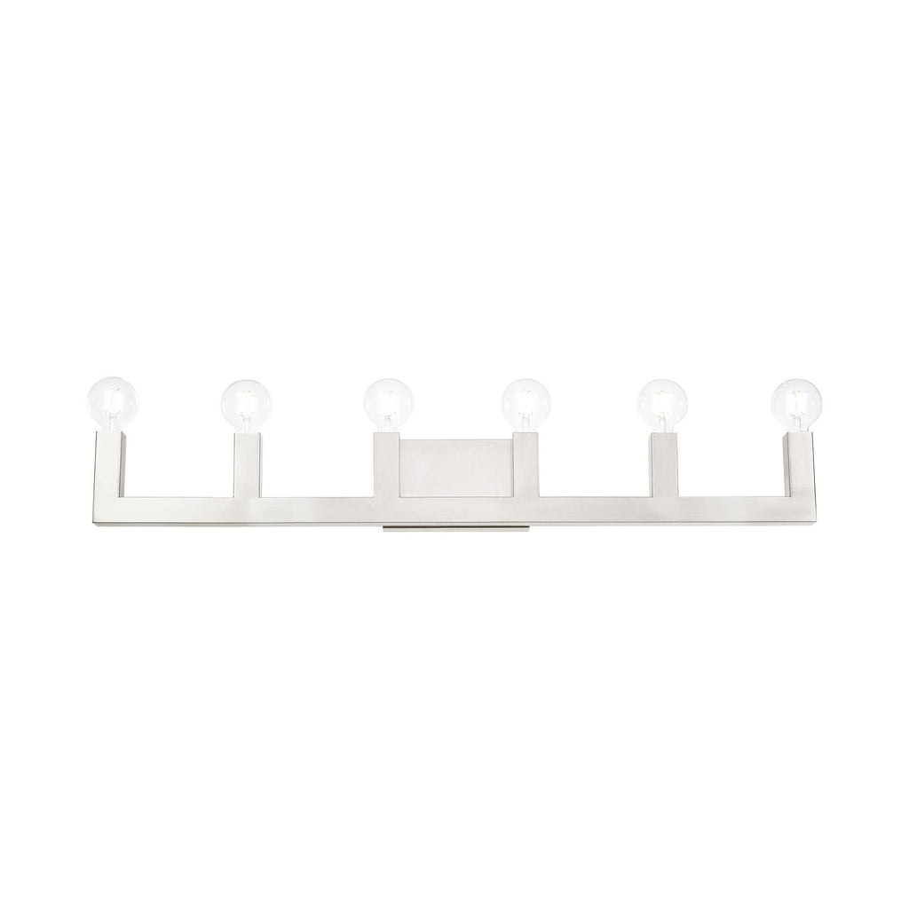 Solna 43 Inch 6 Light Bath Vanity Fixture, Bathroom Vanity Light, detail 4