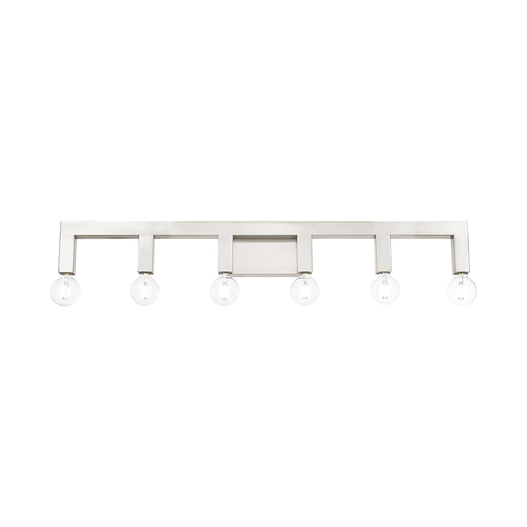 Solna 43 Inch 6 Light Bath Vanity Fixture, Bathroom Vanity Light, detail 5