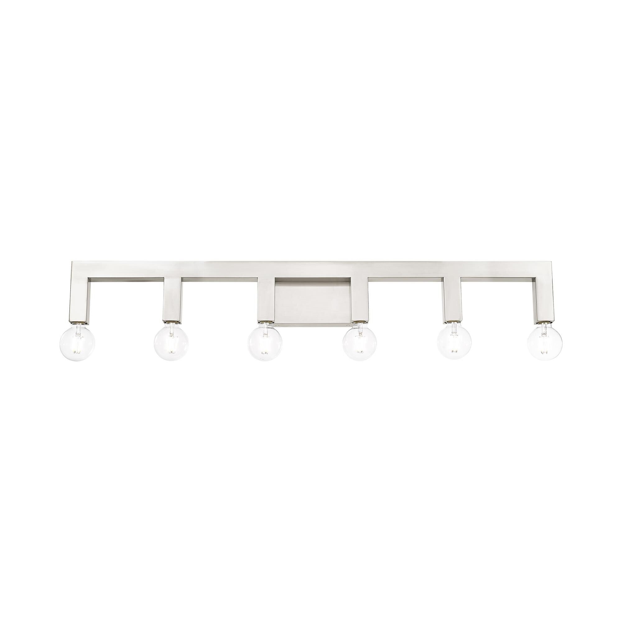 Solna 43 Inch 6 Light Bath Vanity Fixture, Bathroom Vanity Light, detail 5