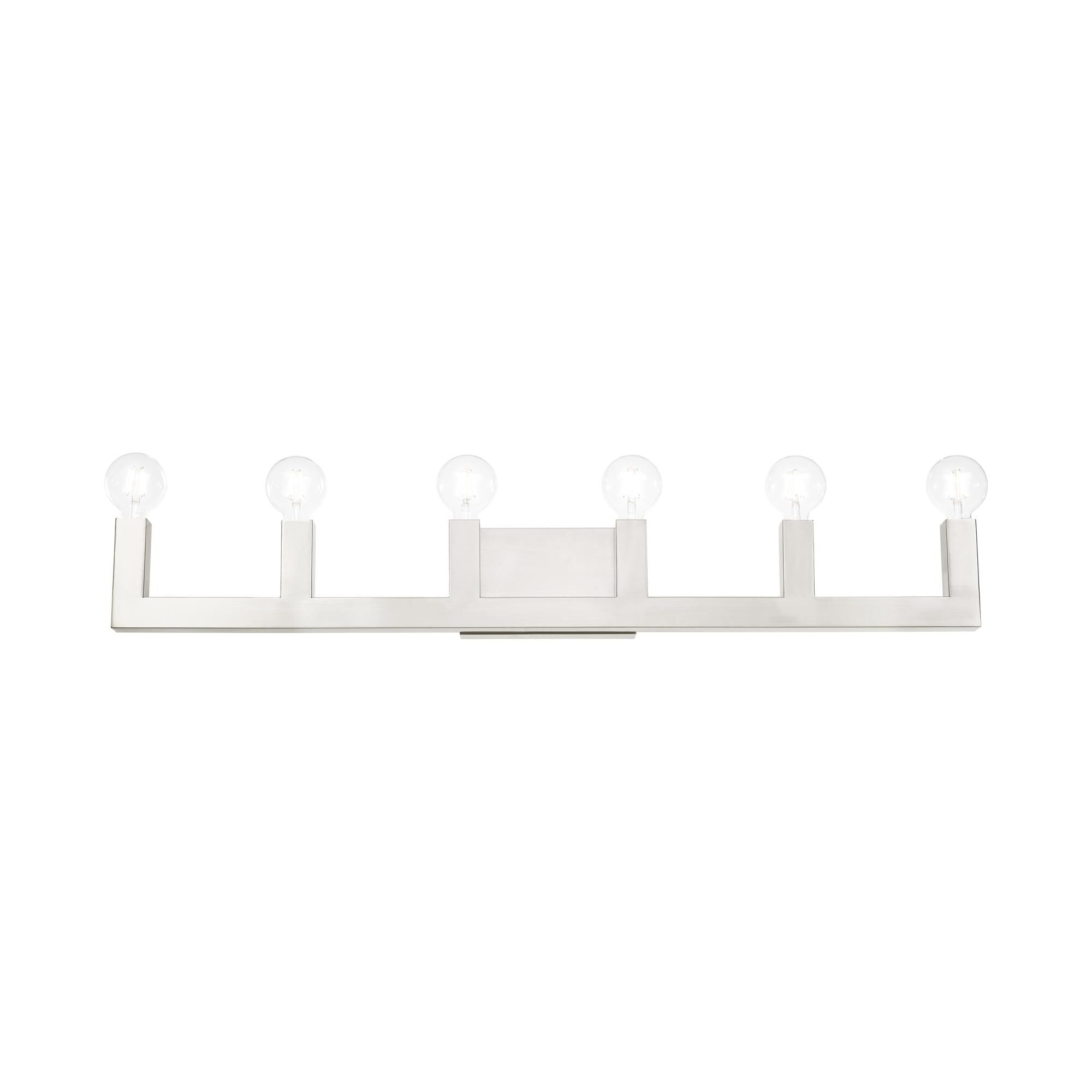 Solna 43 Inch 6 Light Bath Vanity Fixture, Bathroom Vanity Light, detail 11