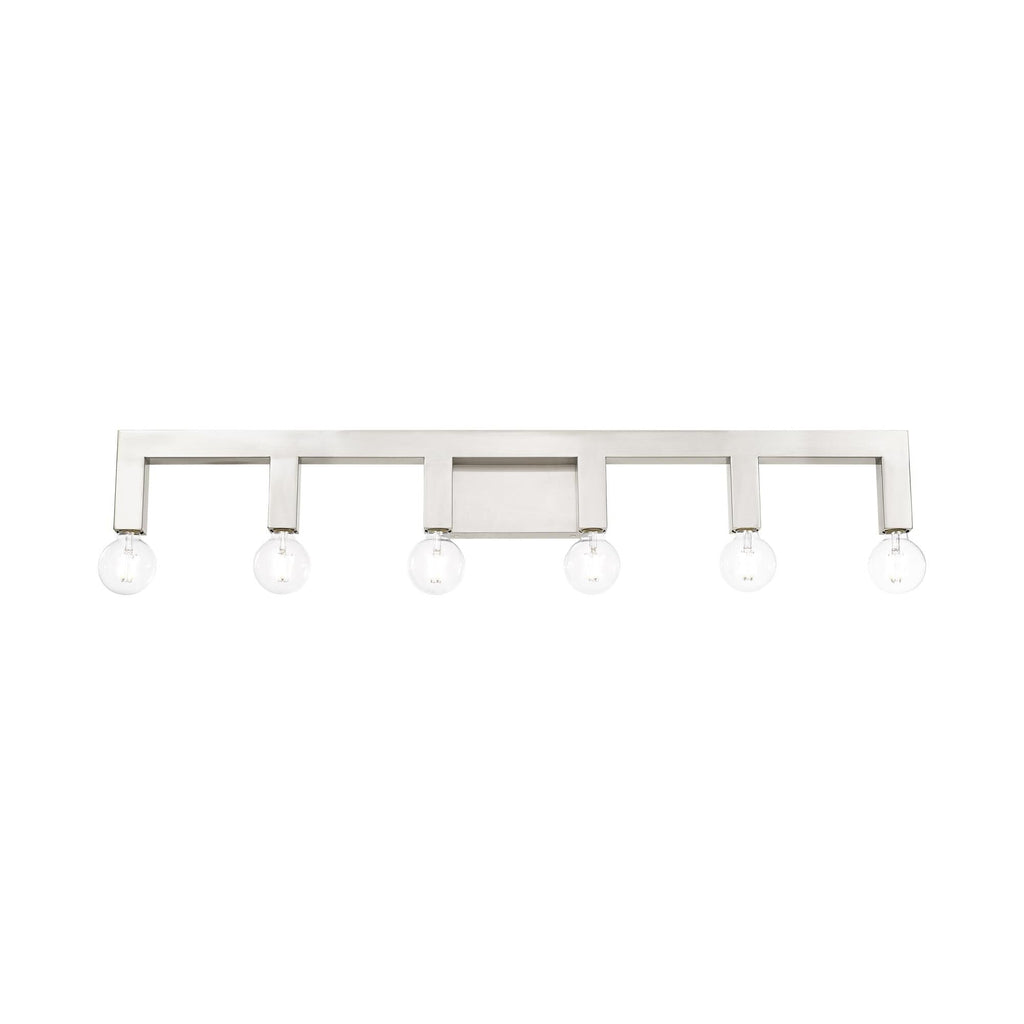 Solna 43 Inch 6 Light Bath Vanity Fixture, Bathroom Vanity Light, detail 12