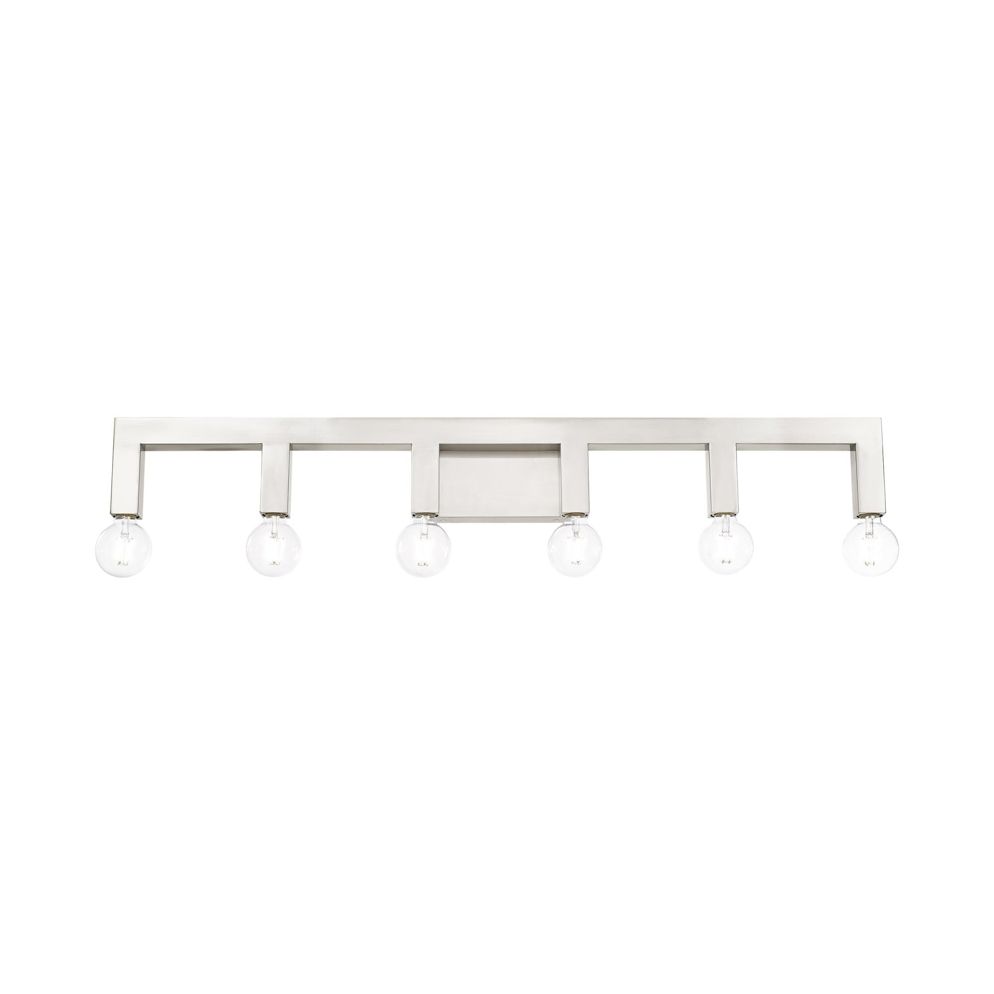 Solna 43 Inch 6 Light Bath Vanity Fixture, Bathroom Vanity Light, detail 12