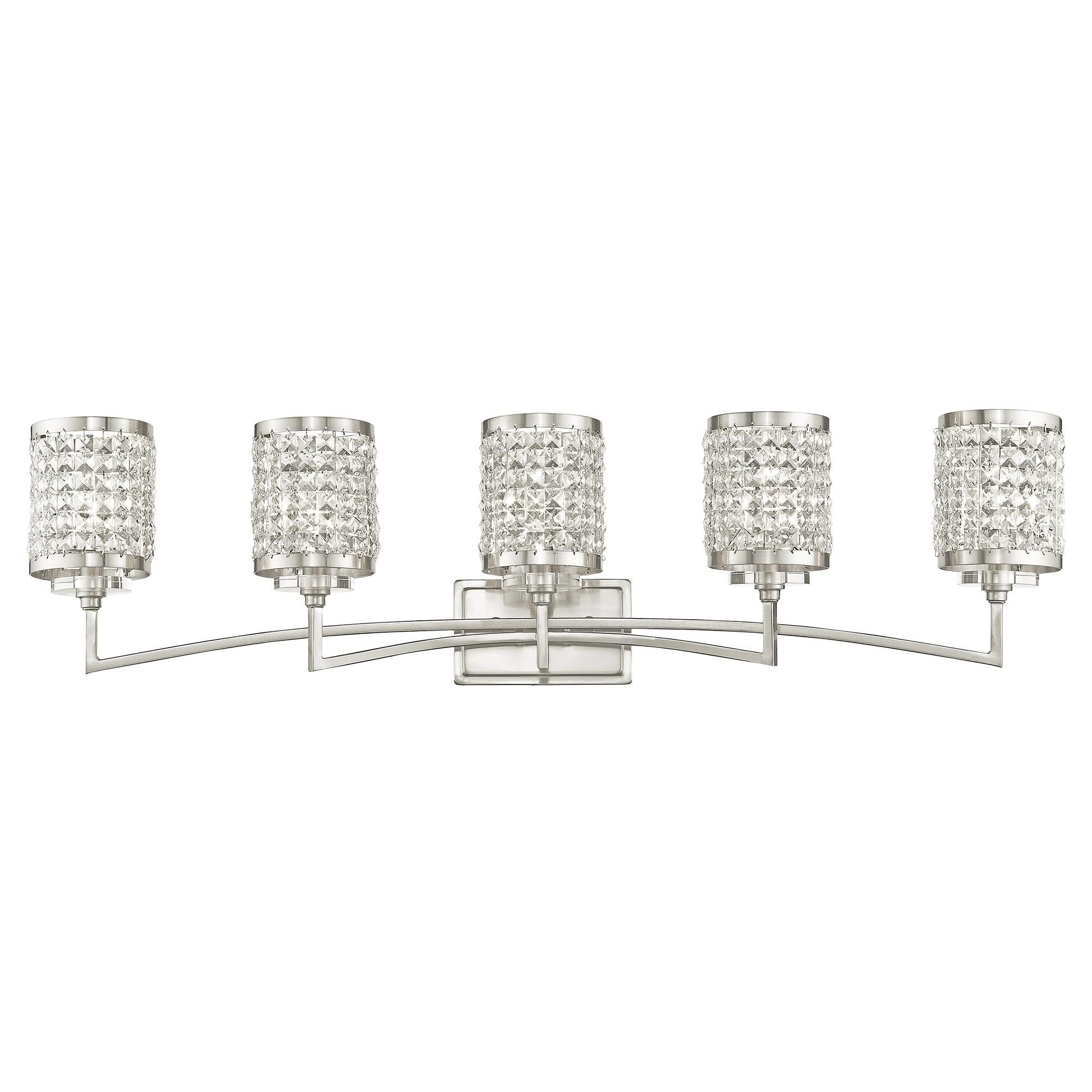 Grammercy 42 Inch 5 Light Bath Vanity Fixture, Bathroom Vanity Light, detail 2
