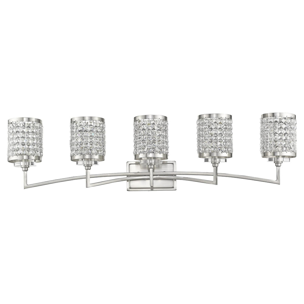 Grammercy 42 Inch 5 Light Bath Vanity Fixture, Bathroom Vanity Light, detail 3