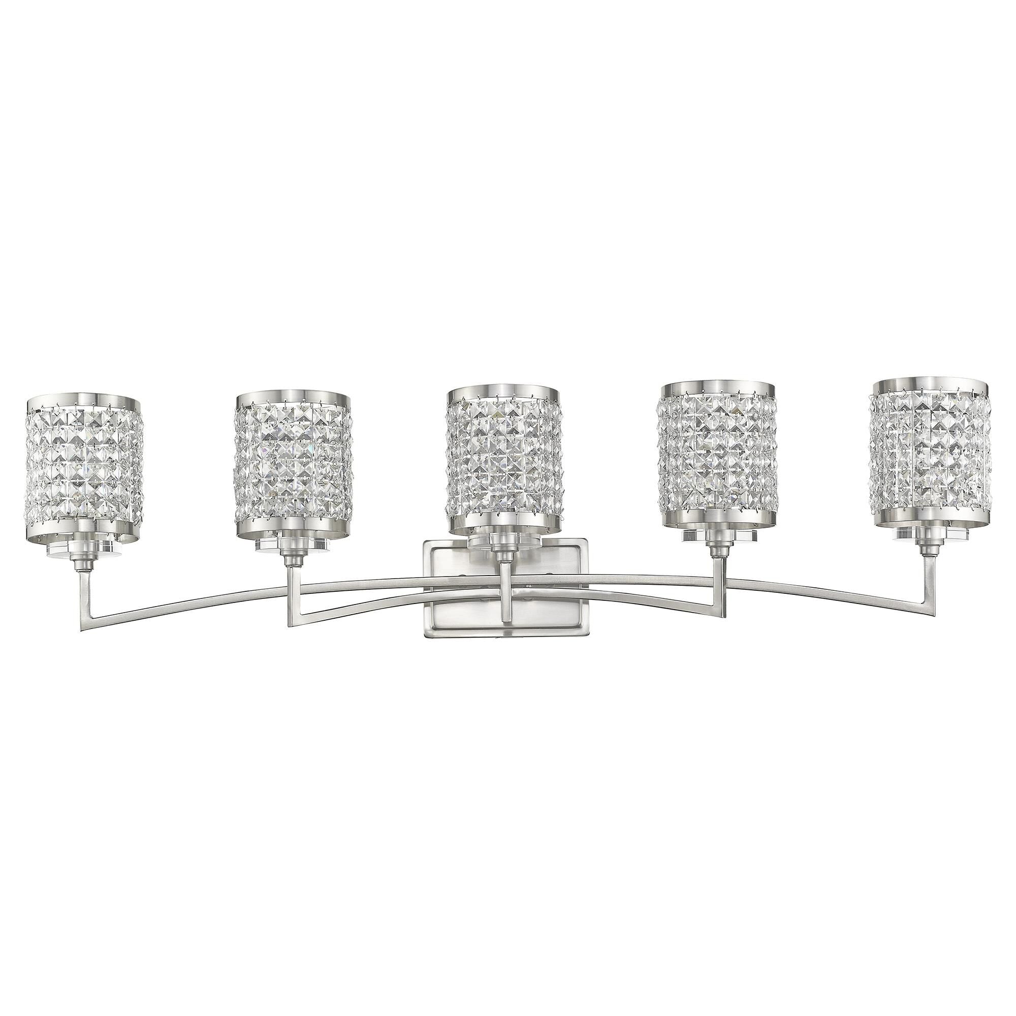Grammercy 42 Inch 5 Light Bath Vanity Fixture, Bathroom Vanity Light, detail 3