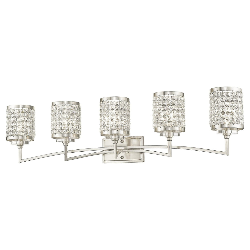 Grammercy 42 Inch 5 Light Bath Vanity Fixture, Bathroom Vanity Light, detail 4