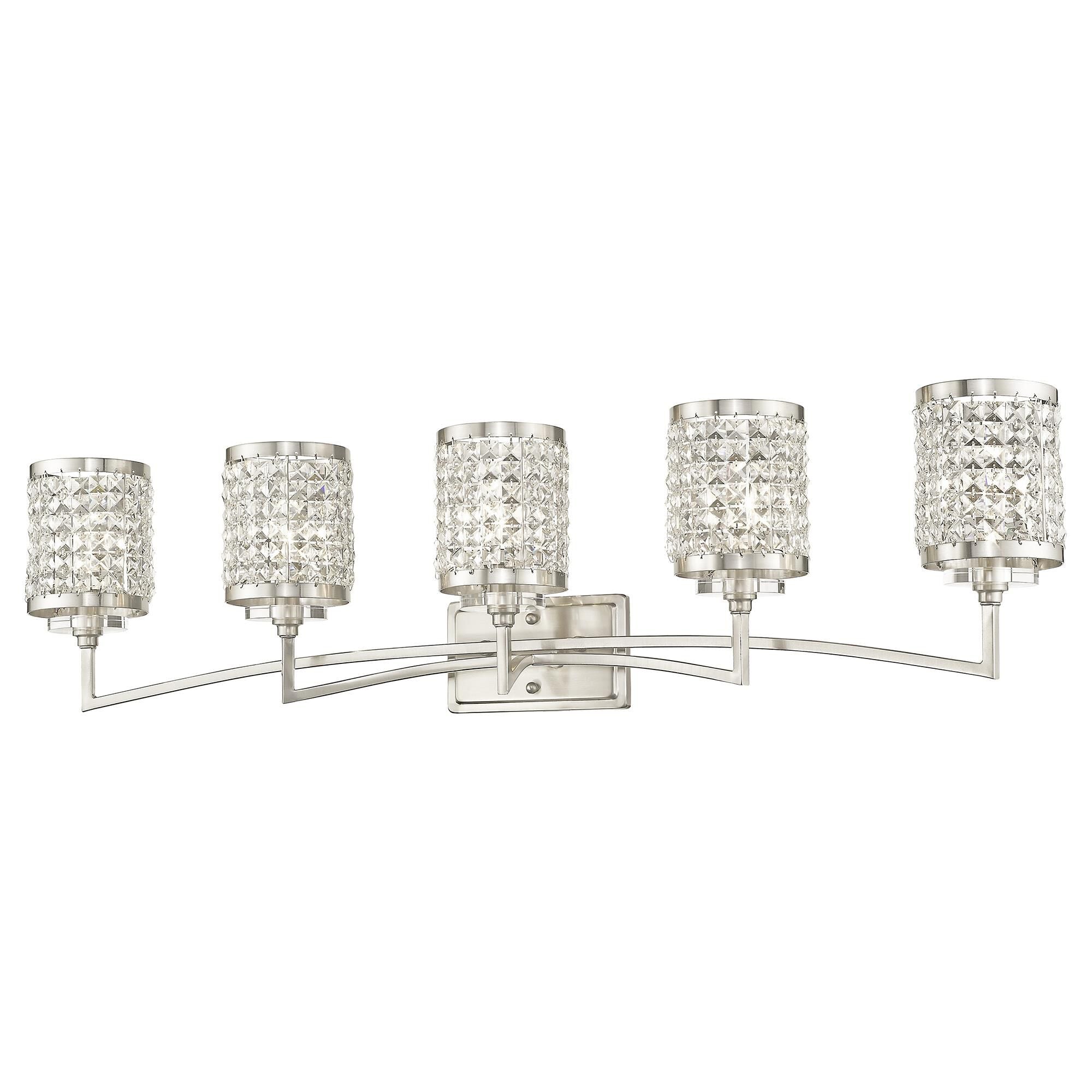 Grammercy 42 Inch 5 Light Bath Vanity Fixture, Bathroom Vanity Light, detail 4