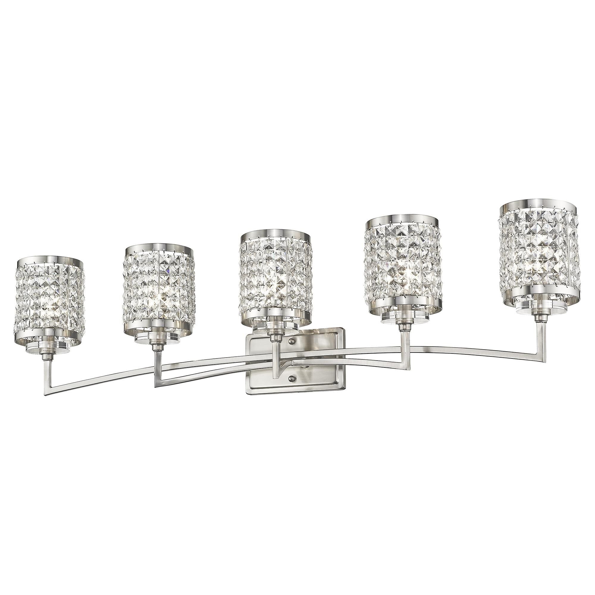 Grammercy 42 Inch 5 Light Bath Vanity Fixture, Bathroom Vanity Light, detail 5