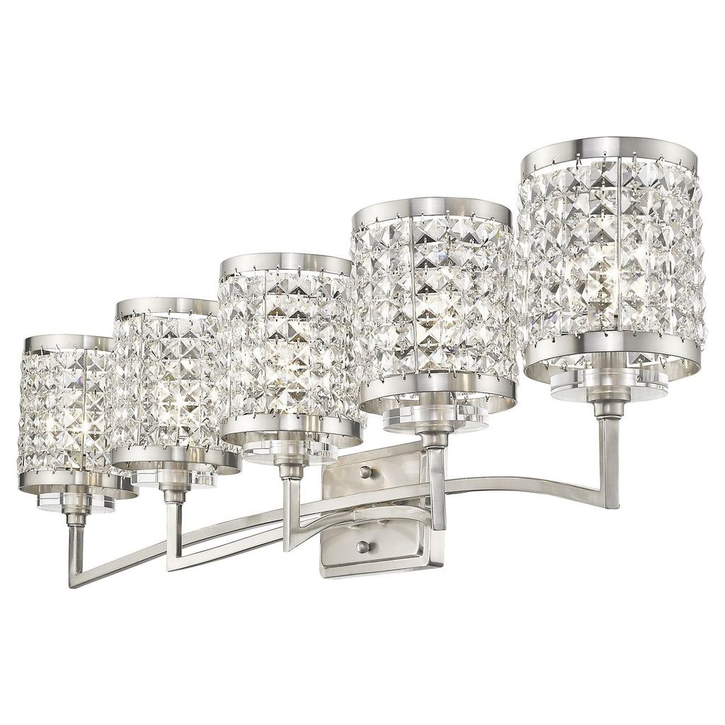 Grammercy 42 Inch 5 Light Bath Vanity Fixture, Bathroom Vanity Light, detail 6