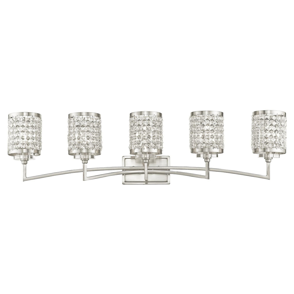 Grammercy 42 Inch 5 Light Bath Vanity Fixture, Bathroom Vanity Light, detail 7