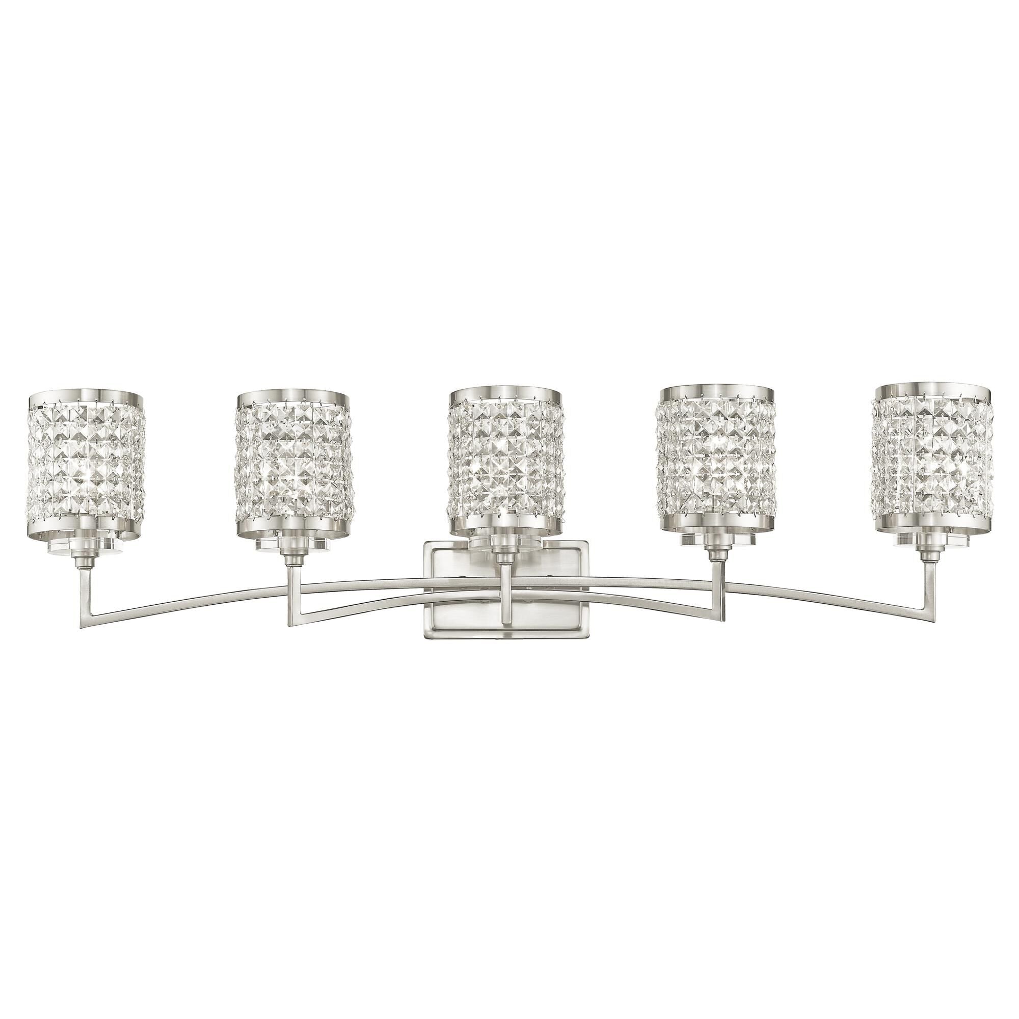 Grammercy 42 Inch 5 Light Bath Vanity Fixture, Bathroom Vanity Light, detail 7