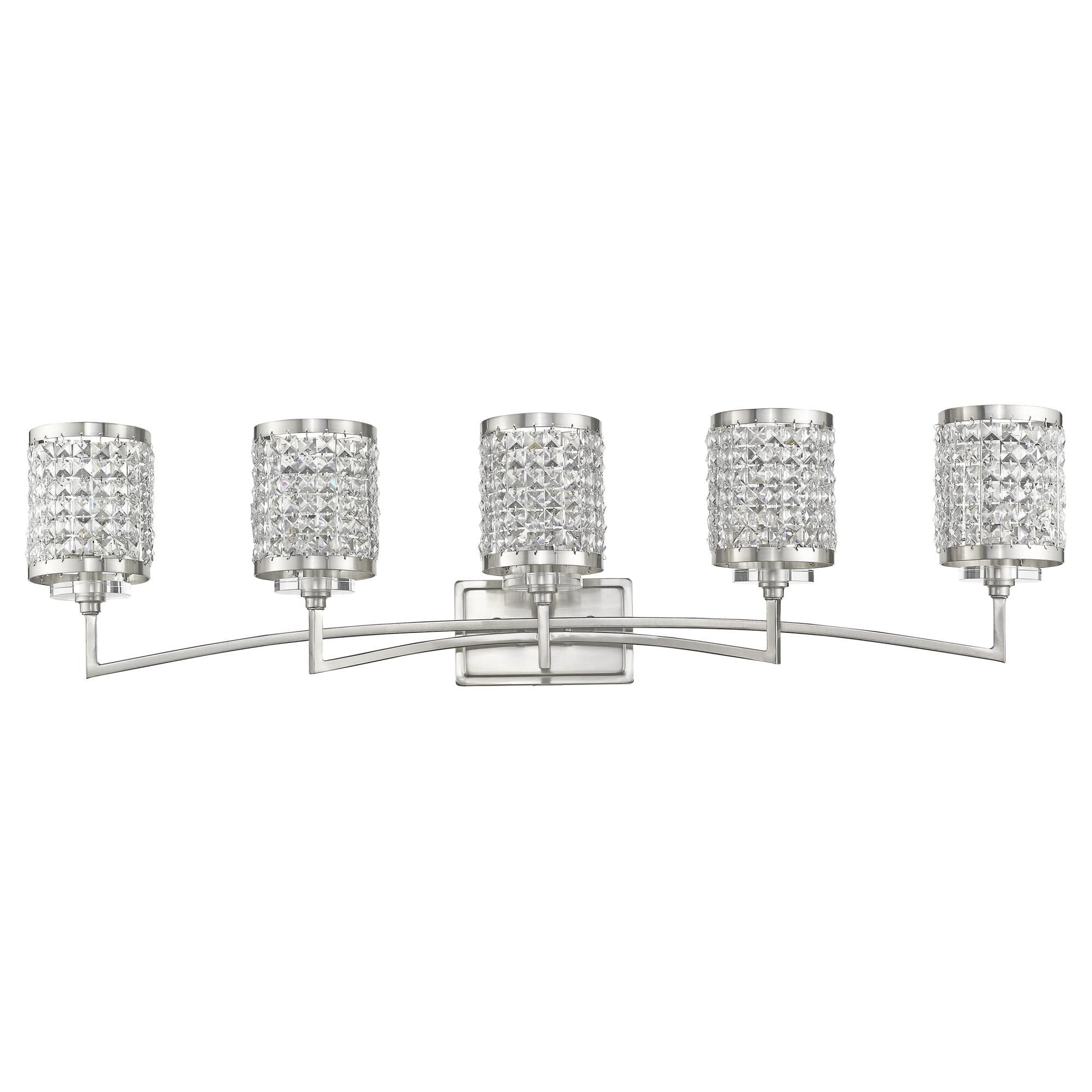 Grammercy 42 Inch 5 Light Bath Vanity Fixture, Bathroom Vanity Light, detail 8