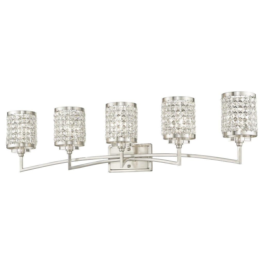 Grammercy 42 Inch 5 Light Bath Vanity Fixture, Bathroom Vanity Light, detail 9