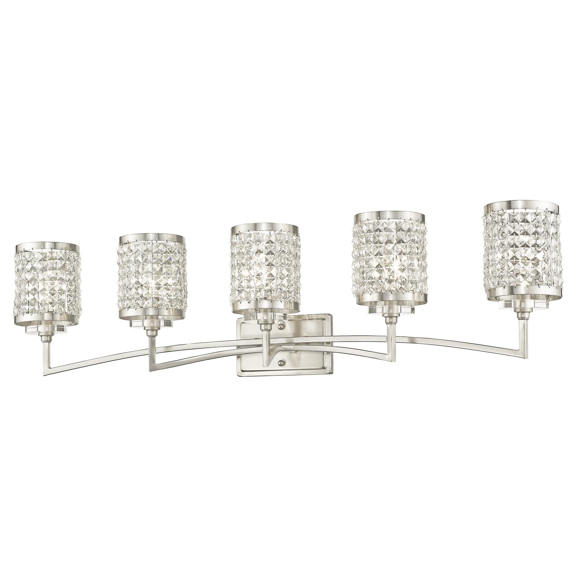 Grammercy 42 Inch 5 Light Bath Vanity Fixture, Bathroom Vanity Light, detail 9