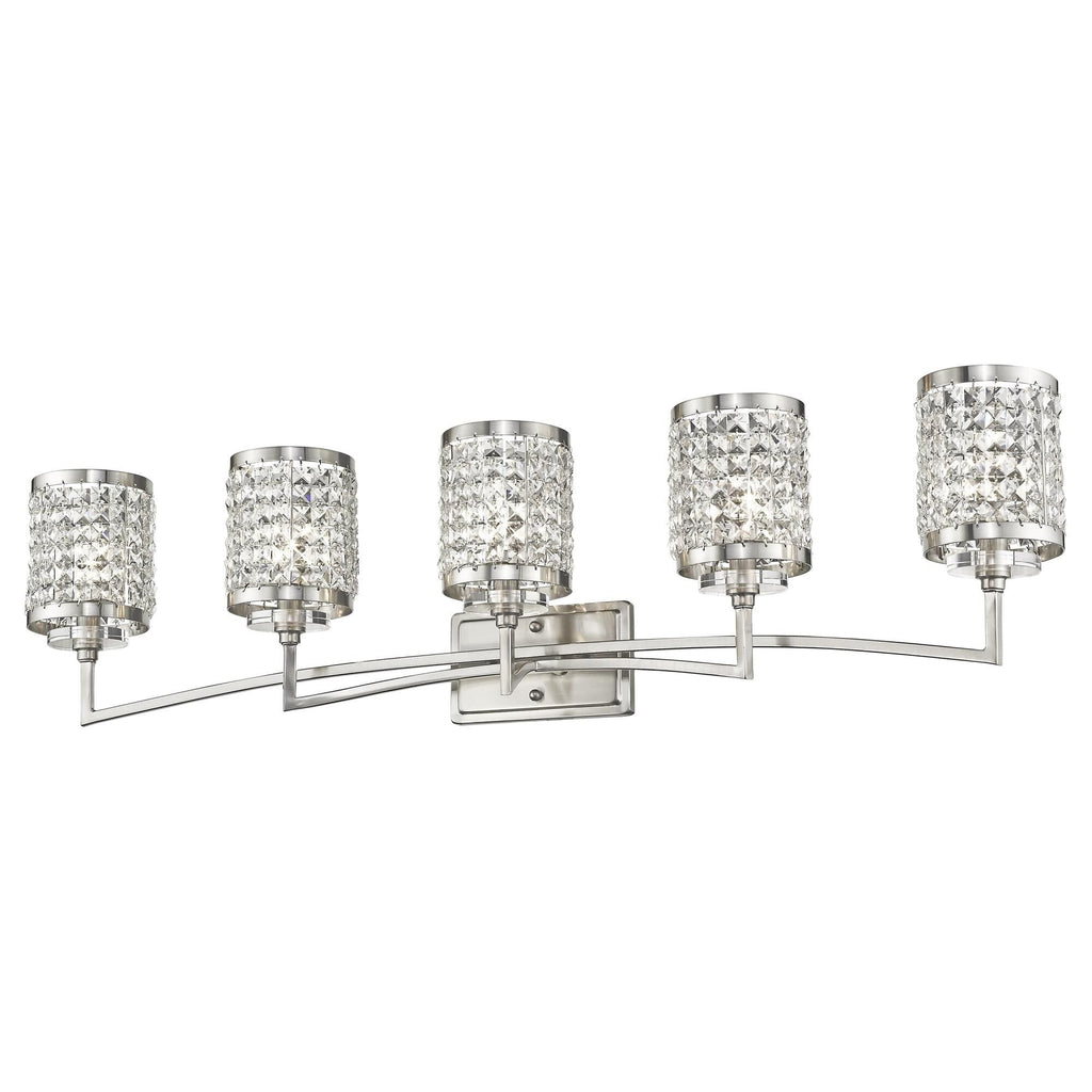 Grammercy 42 Inch 5 Light Bath Vanity Fixture, Bathroom Vanity Light, detail 10