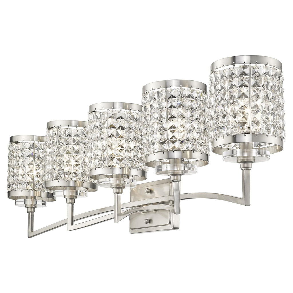 Grammercy 42 Inch 5 Light Bath Vanity Fixture, Bathroom Vanity Light, detail 11