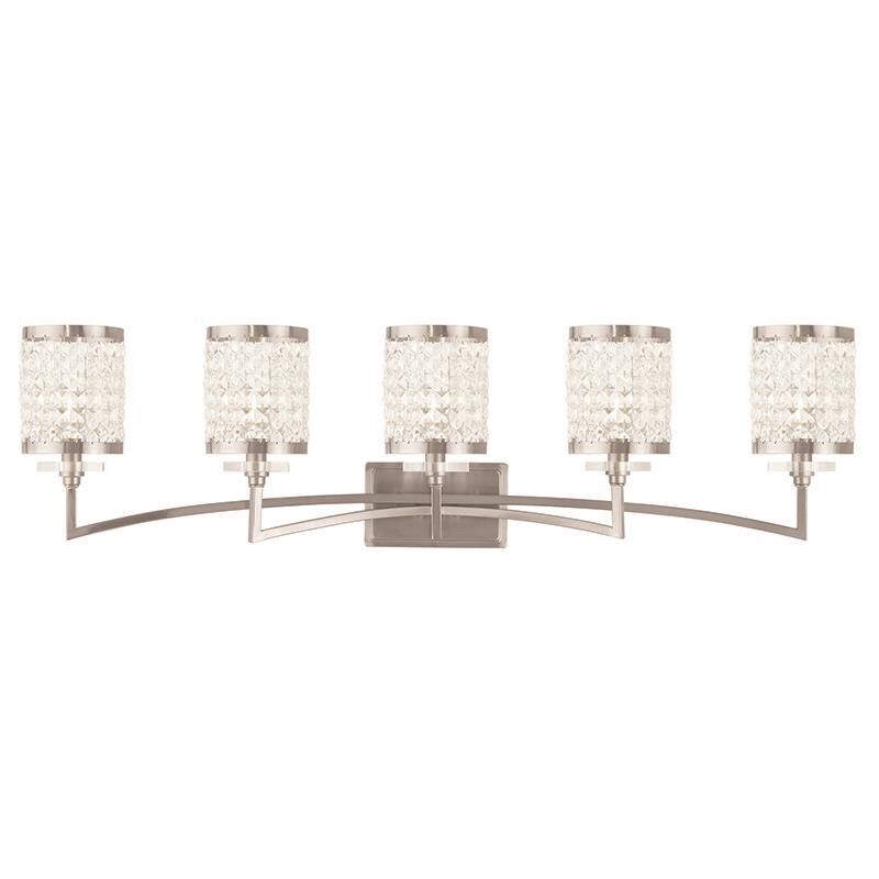 Grammercy 42 Inch 5 Light Bath Vanity Fixture, Bathroom Vanity Light, Height: 10.75 Inches