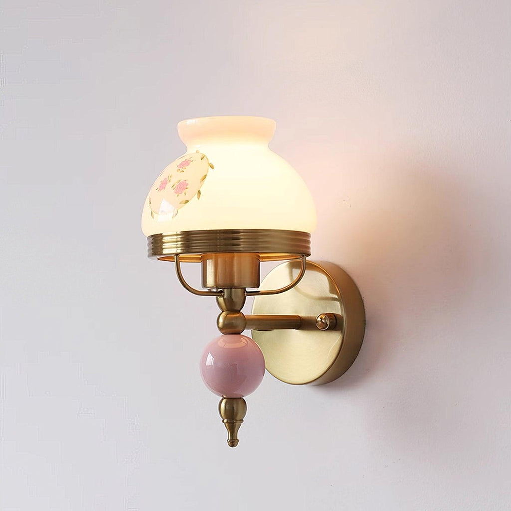 Loa Glass Wall Light, Bedroom Wall Sconce, detail 7