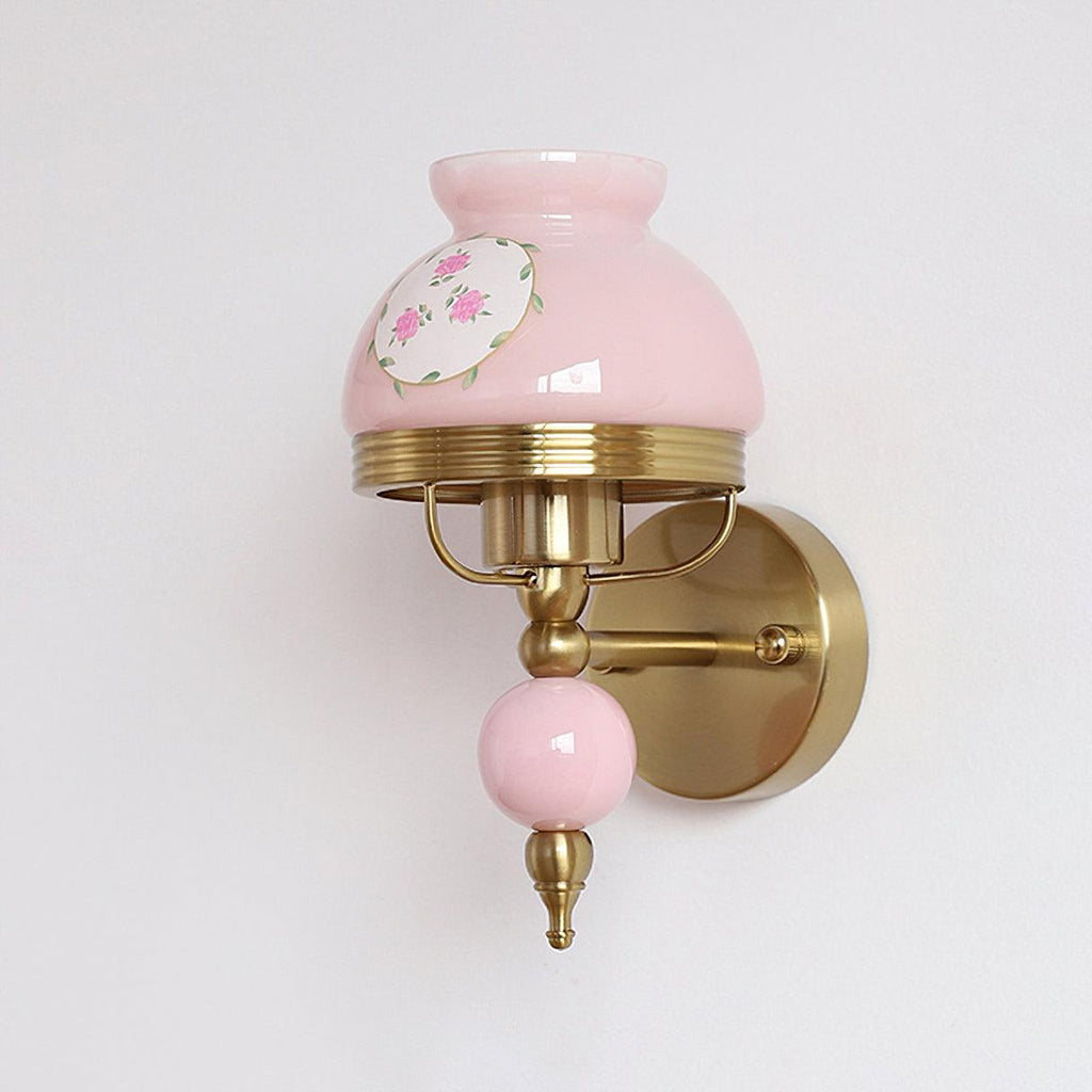 Loa Glass Wall Light, Bedroom Wall Sconce, detail 12
