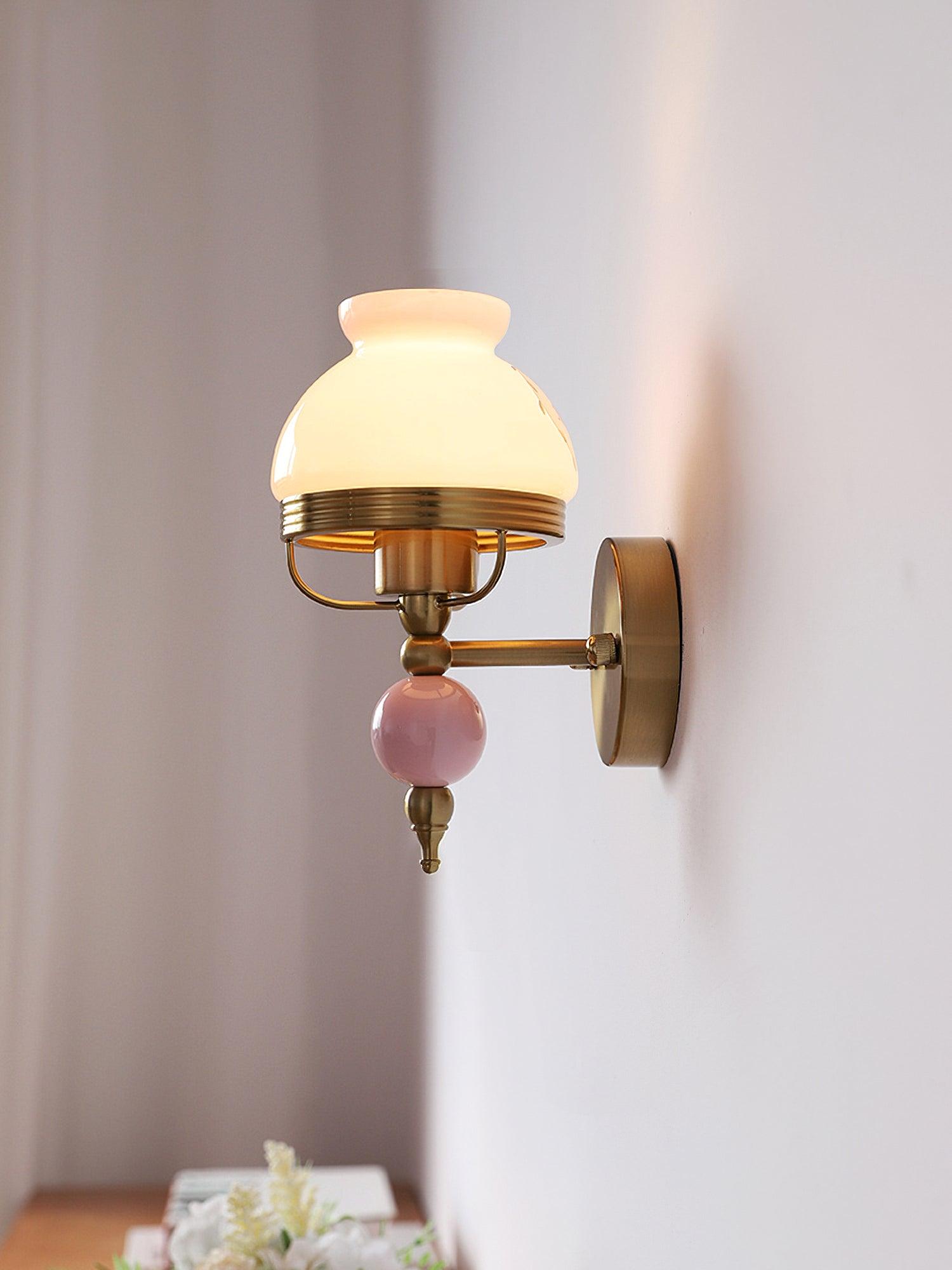 Loa Glass Wall Light, Bedroom Wall Sconce, detail 5