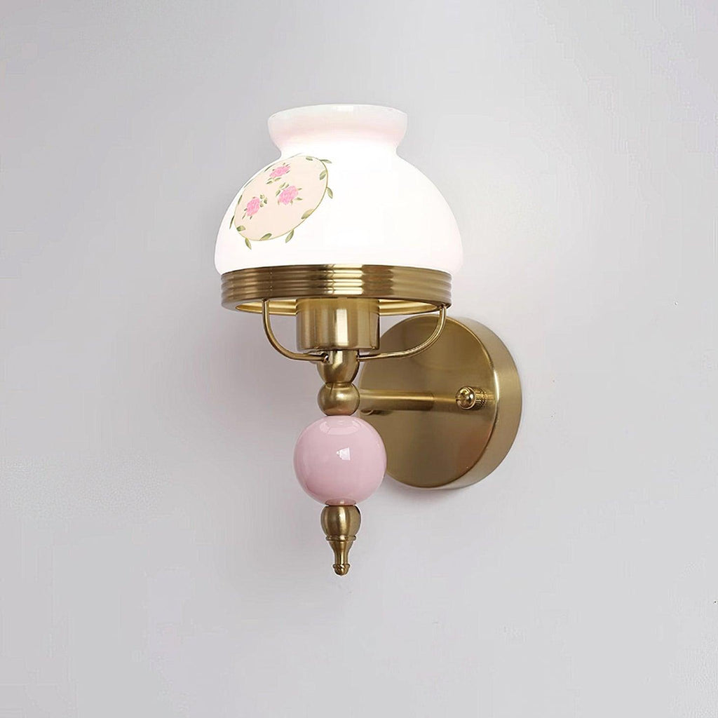 Loa Glass Wall Light, Bedroom Wall Sconce, detail 9