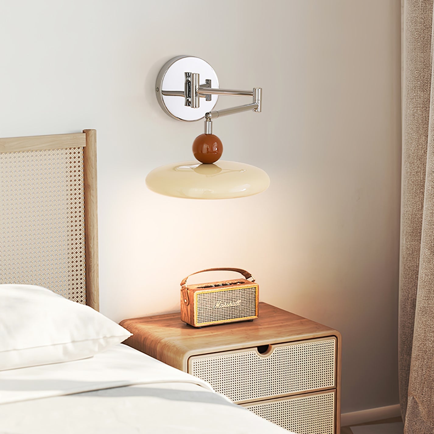 Lola Pivot Arm Wall Light, Hardwired Wall Sconce, detail 12