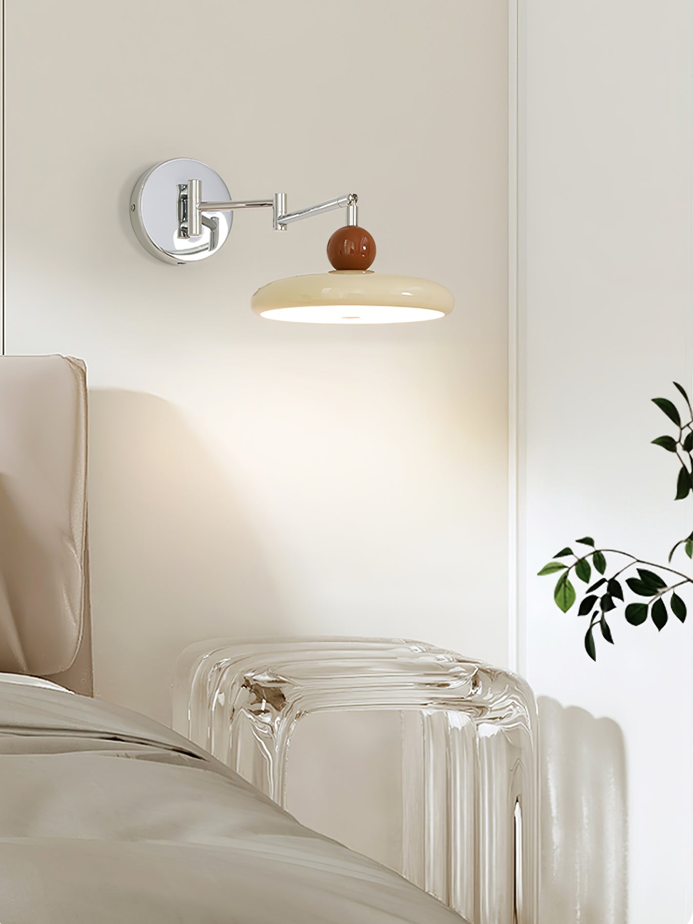 Lola Pivot Arm Wall Light, Hardwired Wall Sconce, detail 20