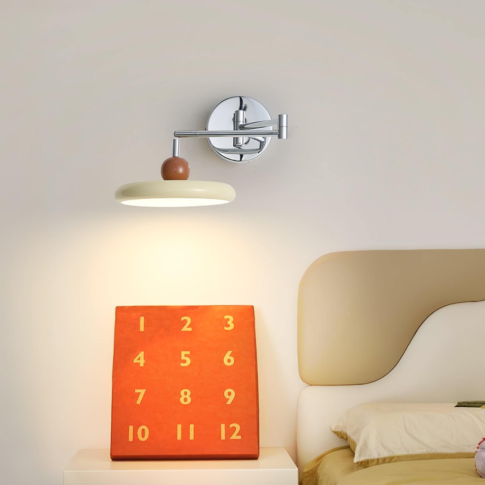 Lola Pivot Arm Wall Light, Hardwired Wall Sconce, detail 23