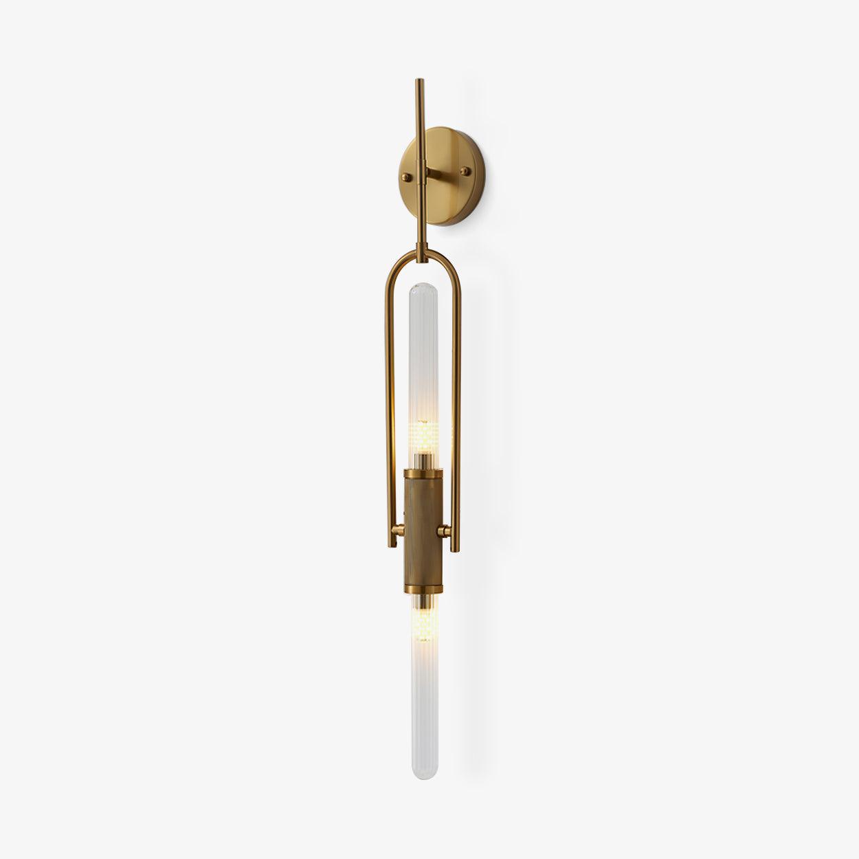 Long Arc Glass Wall Light, Hardwired Wall Sconce, detail 2