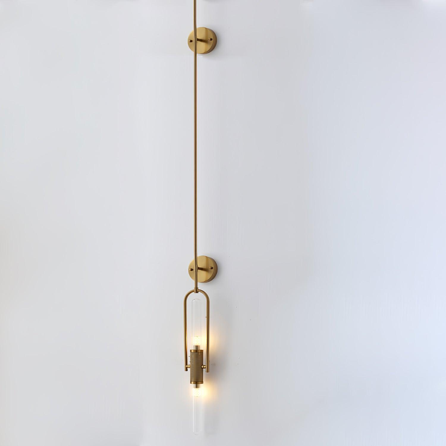 Long Arc Glass Wall Light, Hardwired Wall Sconce, detail 15