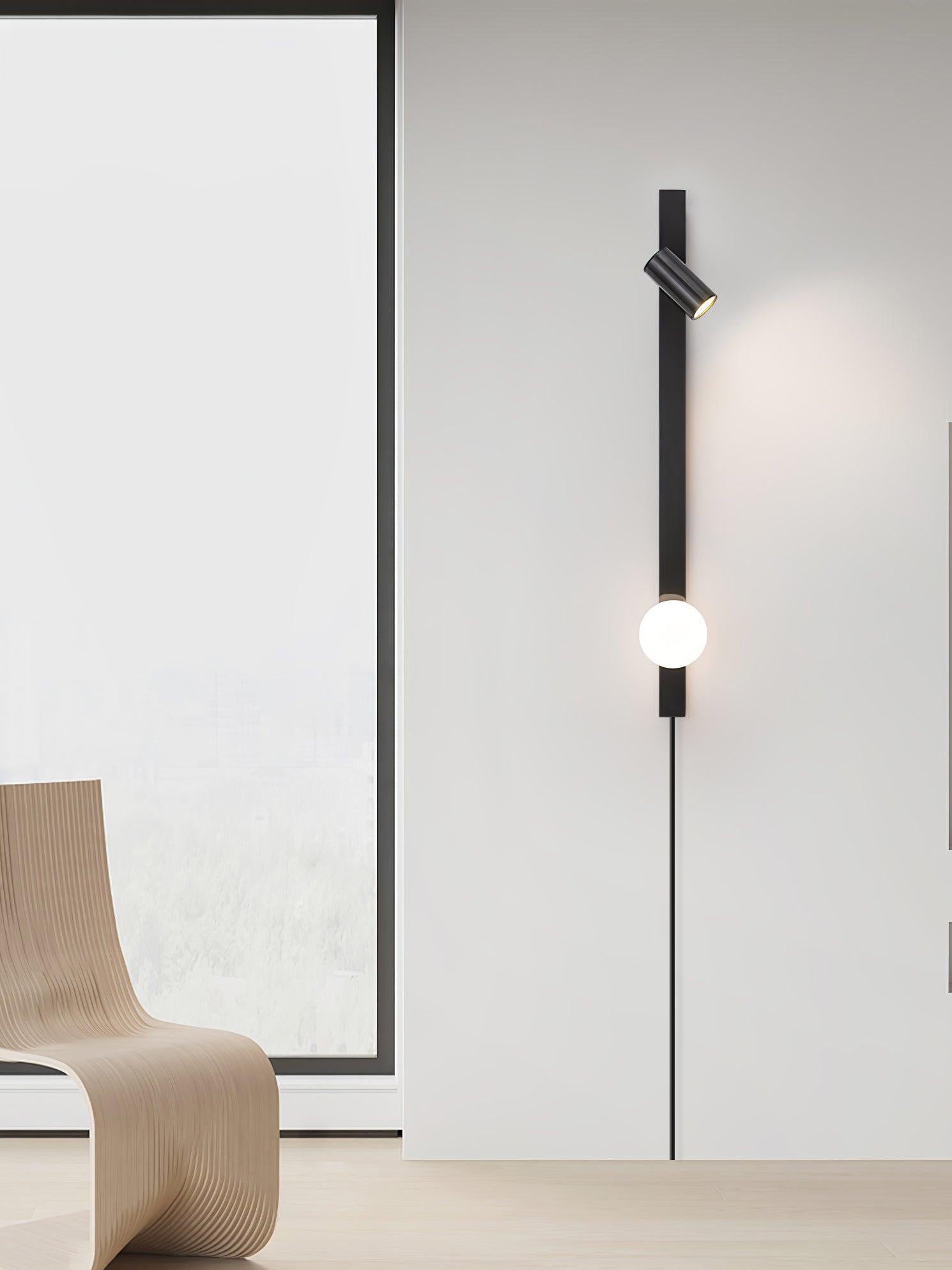 Long Arm Plug-In Wall Light, Plug-In Wall Sconce, detail 11