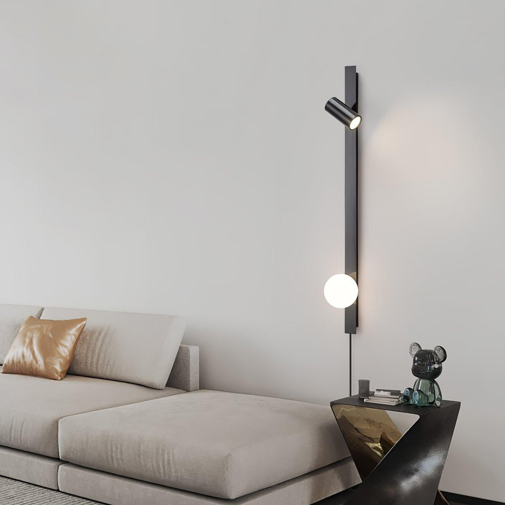 Long Arm Plug-In Wall Light, Plug-In Wall Sconce, detail 5
