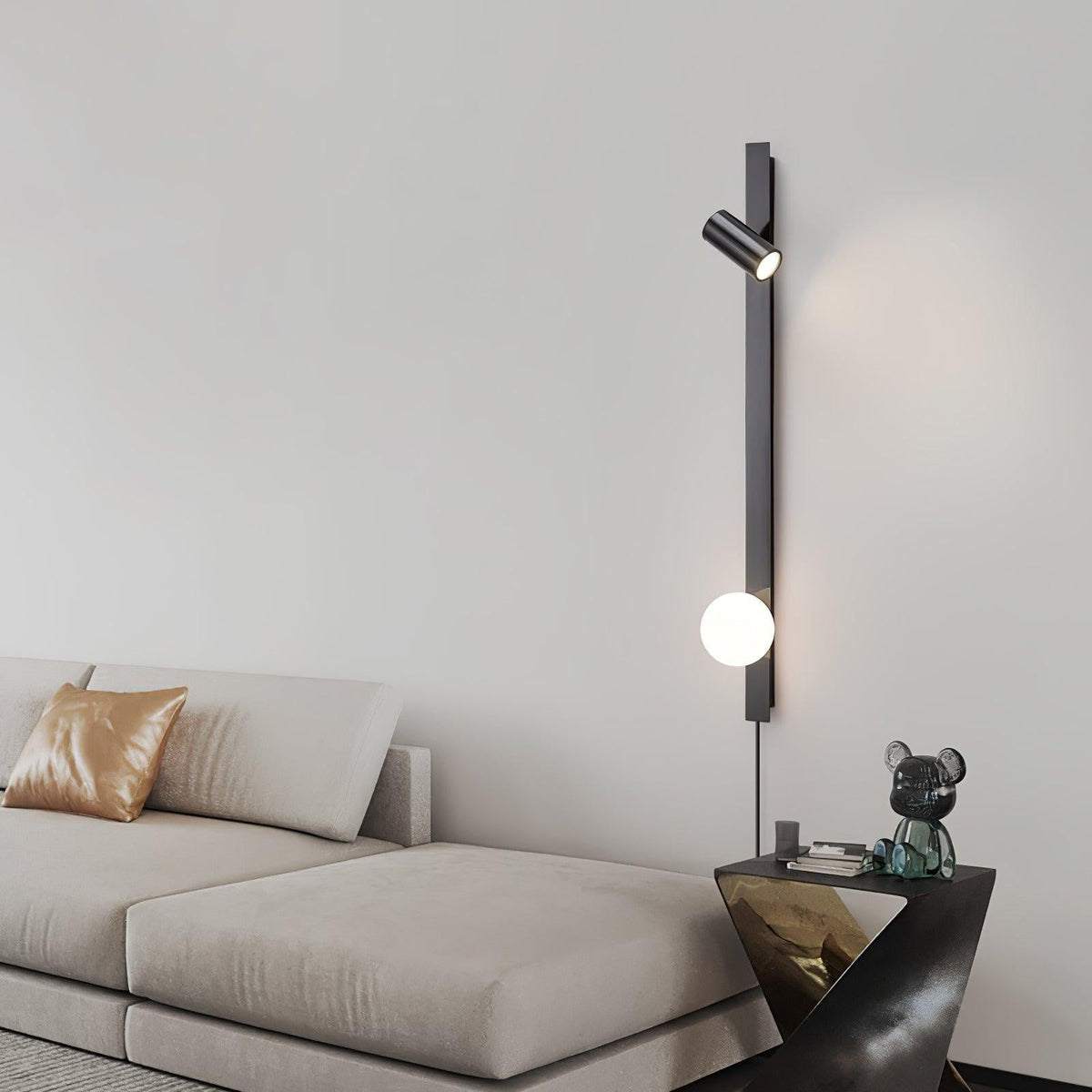 Long Arm Plug-In Wall Light, Plug-In Wall Sconce, detail 5