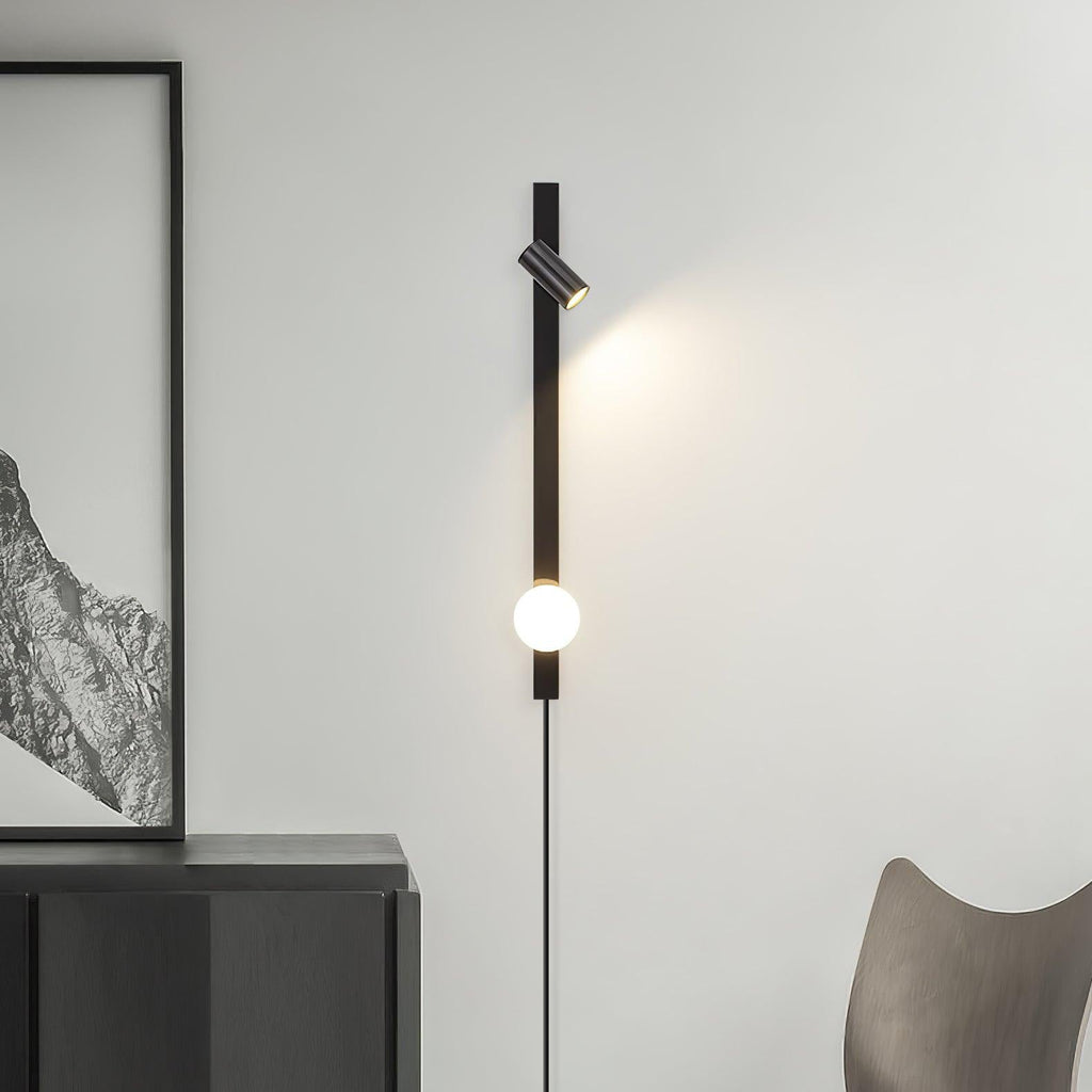 Long Arm Plug-In Wall Light, Plug-In Wall Sconce, detail 4